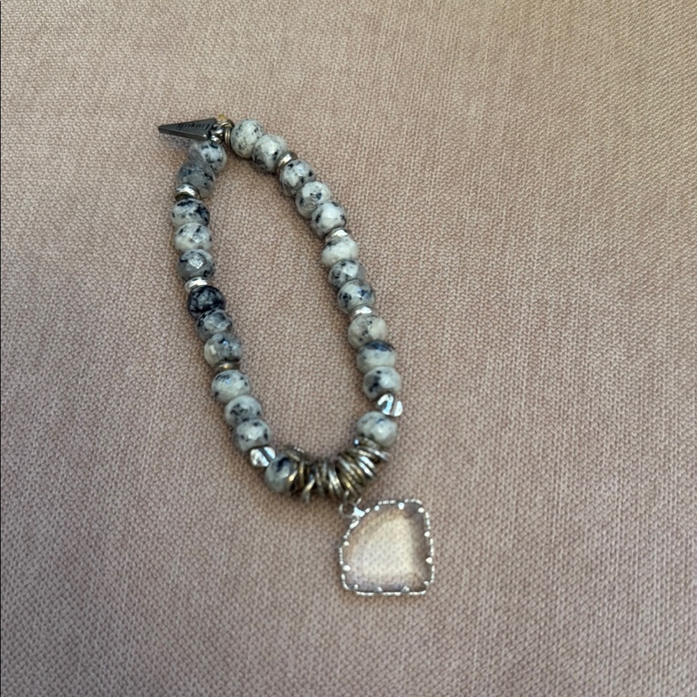 Erimish Elegant Beaded Bracelet with Silver Accents